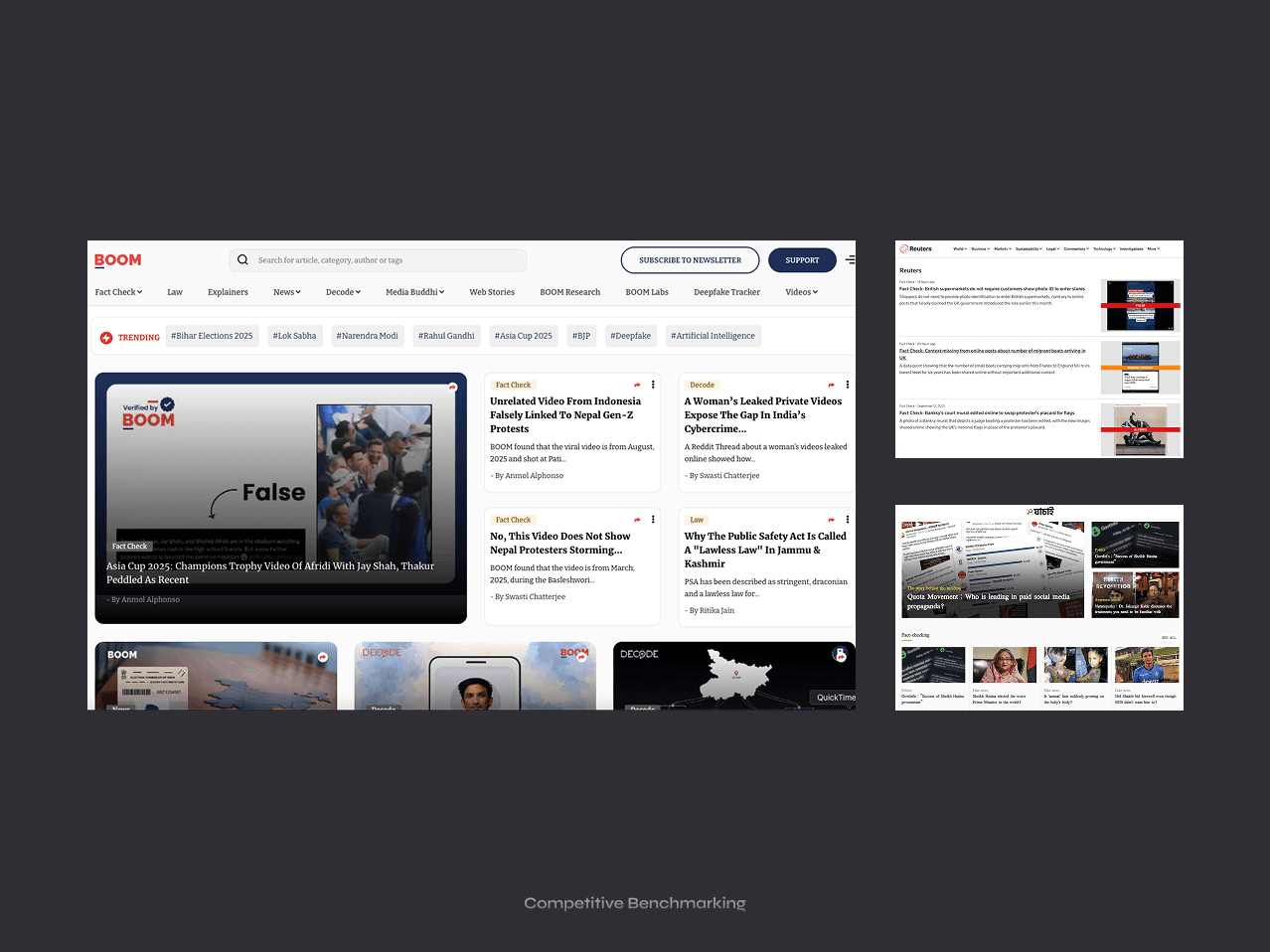 Project goals framework